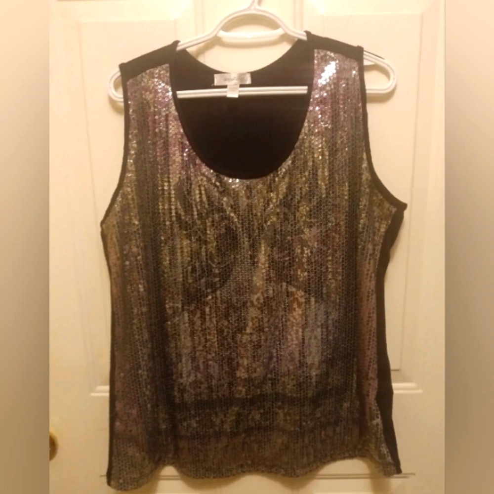 Dressbarn sequence black shirt.